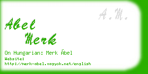 abel merk business card