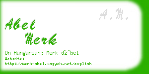 abel merk business card